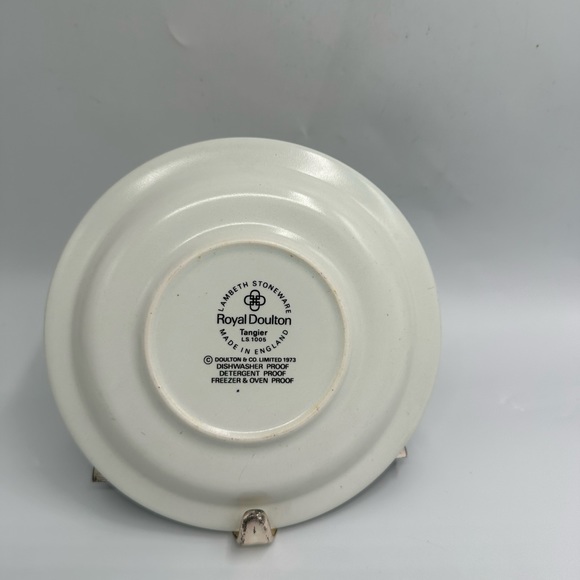 Vintage Royal Doulton Tangier LS 1005 Round Plate 6.75 set of 9 - Picture 5 of 8